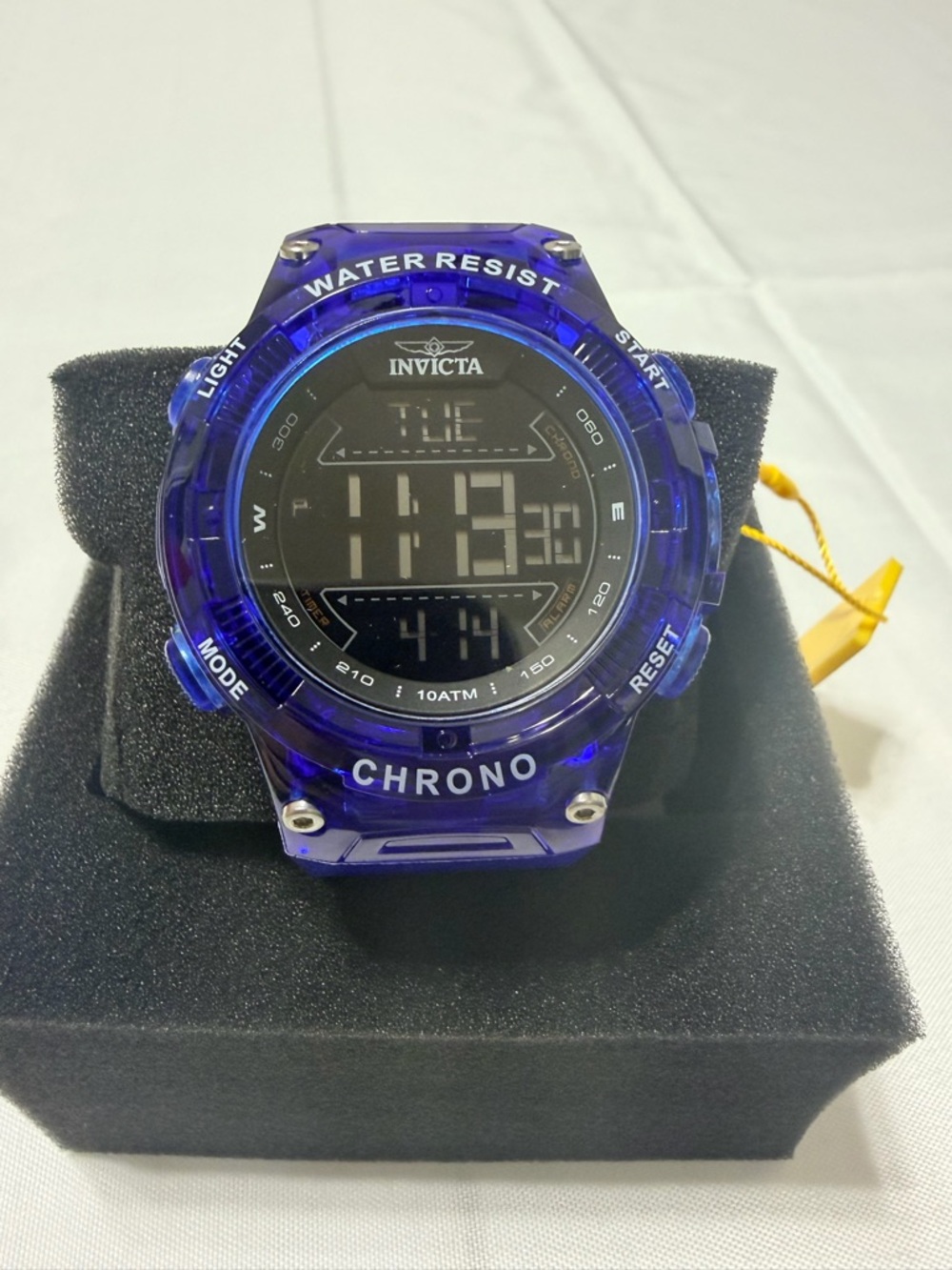 Invicta Blue Digital Chronograph Sport Watch